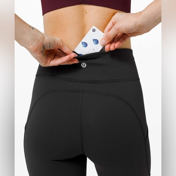 Lululemon Invigorate High-Rise Tight 25" Black Pockets - Picture 4 of 12